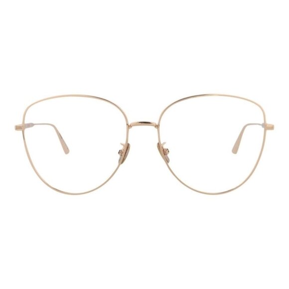 Dior Womens Round/Oval Gold Gold Transparent Fashion Designer Eyewear - Picture 2 of 4